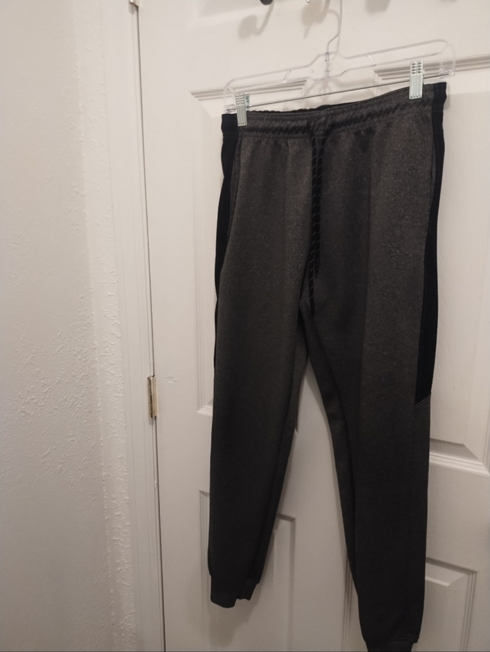 Game Time Charcoal and Black Joggers